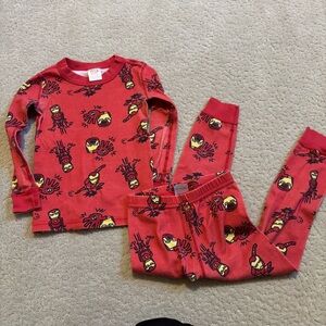 Hanna Andersson Marvel Ironman Kids Long Sleeve Pajama Set US 4 100
